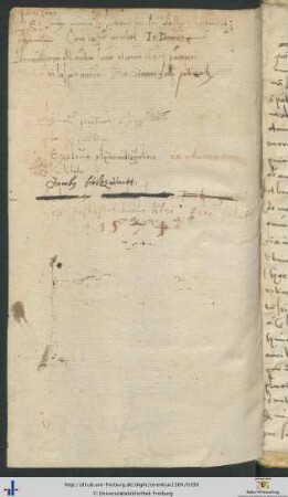 Handschriftliche Notizen.