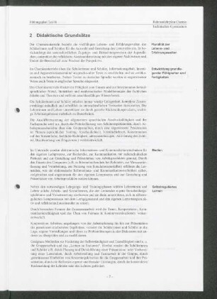 2 Didaktische Grundsätze