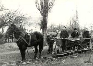 Straßenbau in Groß Partwitz : Transport und Kommunikation - Kommunikation. Ort: Parcow / Groß Partwitz. Straßenbau zwischen Bluno, Groß Partwitz, Ruhland, Hermsdorf.