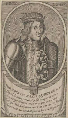 Bildnis von Philippes de Valois, König von Frankreich