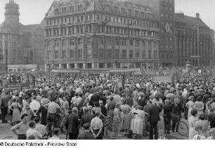 Blick auf die Demonstration