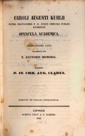 Opuscula academica