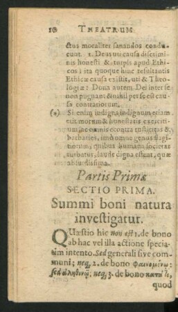 Partis Primae.
