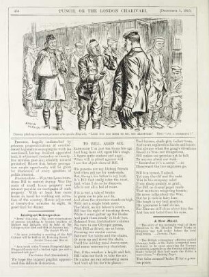 Tommy (finding a German prisoner who speaks English. ) "Look wot you done to me, you blighters! 'ere - 'ave a cigarette?"