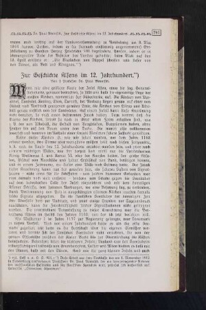 Zur Geschichte Alsens im 12. Jahrhundert. **)