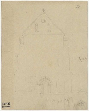 Kapelle in Obersteigen, Westfassade