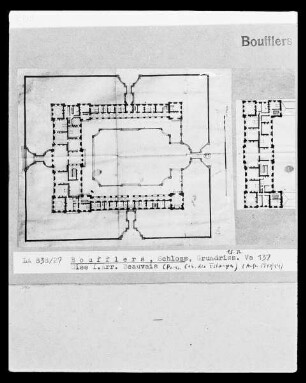 Boufflers, Schloss, Grundriss