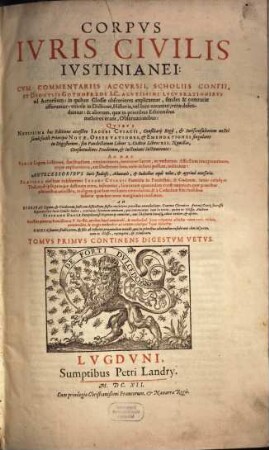 Corpus iuris iustiniani, 1