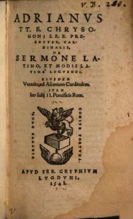De sermone latino et modis latine loquendi