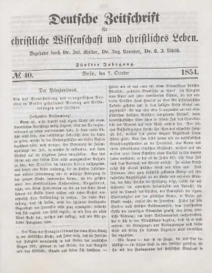 315-322 Der Pelagianismus : ein auf Veranstalung des evangelischen Vereins in Berlin gehaltener Vortrag mit Erläuterungen und Zusätzen
