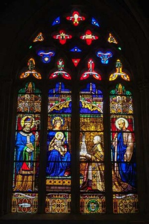 Frankreich. Bretagne. Finistere. Quimper. Cathedrale Saint Corentin. 13 bis 15 Jahrhundert. Fenster. 15 Jahrhundert