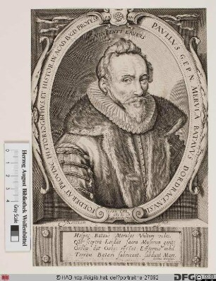 Bildnis Paulus Merula (eig. Paul van Merle)
