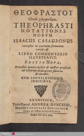 Theophrastu ēthikoi charaktēres