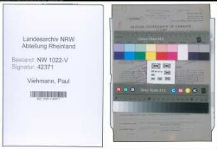 Entnazifizierung Paul Viehmann , geb. 03.06.1898 (Lagerist)