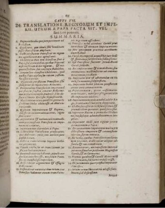 Caput VII. De Translatione Regnorum Et Imperii ...