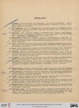 Anhang (Nr. 210-240)