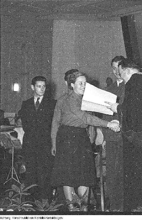Studenten, u.a.: Dresden, Wohnheim Reichsstraße (Fritz-Löffler-Straße), Juni 1955
