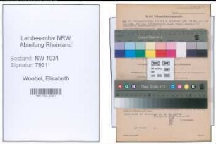 Entnazifizierung Elisabeth Woebel , geb. 02.06.1903 ()