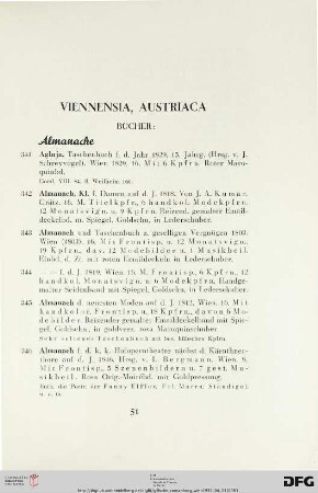 Viennensia, Austriaca (Nr. 341-424)