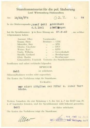 Gehl, Josef