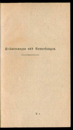 Erläuterungen und Anmerkungen