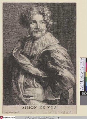 Simon de Vos [Porträt des Malers Simon de Vos; Simon de Vos; Portret van de schilder Simon de Vos]
