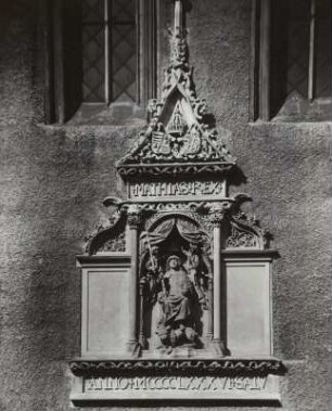 Matthias Corvinus, König von Ungarn am Matthiasturm der Ortenburg