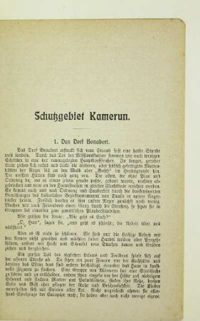 Schutzgebiet Kamerun