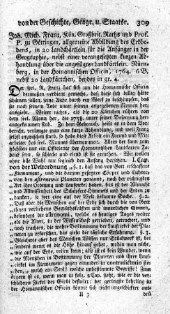 Allgemeine Abbildung des Erdbodens, in 20 Landchärtlein für die Anfänger in der Geographie.