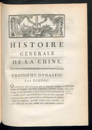 Troisième dynastie. Les Tcheou