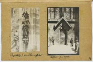 Dom, Regensburg: Details (aus: Skizzen- und Fotoalbum 6)