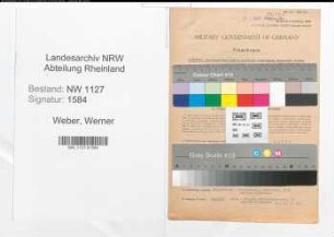 Entnazifizierung Werner Weber , geb. 09.08.1914 (Verwaltungsangestellter)