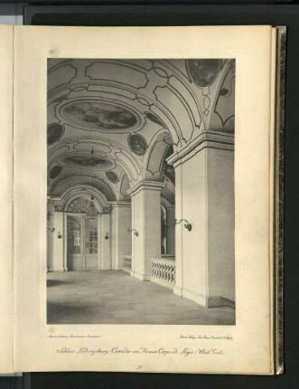 Schloss Ludwigsburg. Corridor im Neuen Corps de Logis (Westl. Teil)