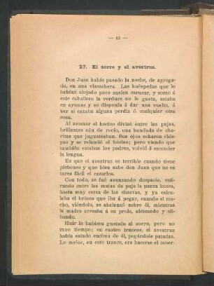 27. El zorro y el avestruz.