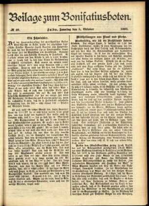 Zweite Ausgabe vom Sonntag, den 05. Oktober 1902.