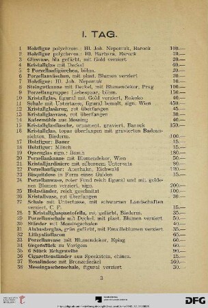 I. Tag (Nr. 1-300)