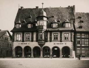 Goslar. Ansicht des 1484 im spätgotischen Stil errichteten Gildehaus. Heute als Hotel genutzt