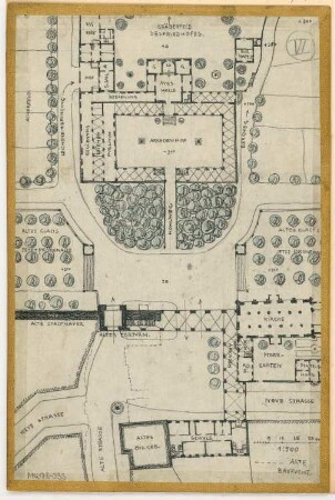Platzanlage Monatskonkurrenz März 1908: Lageplan