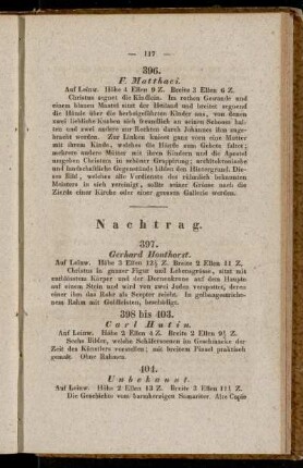 Nachtrag 397. [-] 470 und 471.