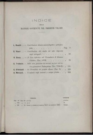 Indice Delle Materie Contenute Nel Presente Volume