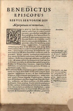 Sanctissimi in Christo patris et domini nostri domini Benedicti ... Papae XIV. constitutio super conservatoriis virginum Anglicanarum nuncupatarum