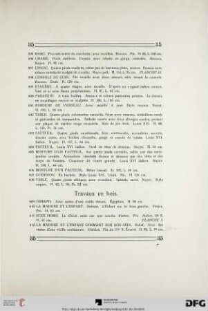 Travaux en bois (Nr. 609-644)