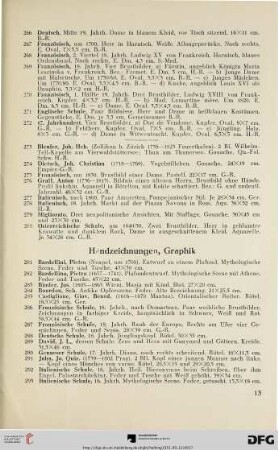 Handzeichnungen, Graphik (Nr. 281-318)