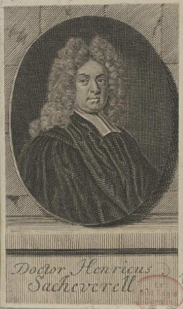 Bildnis des Henricus Sacheverell