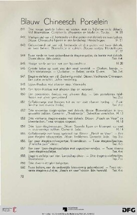Blauw chineesch porselein (Nr. 641-752)