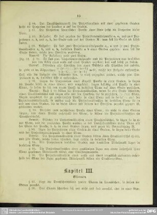 Kapitel III. Ebenen