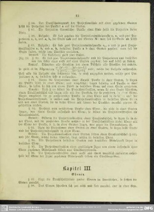 Kapitel III. Ebenen