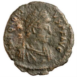 Münze, Aes 4, 406 - 408 n. Chr.