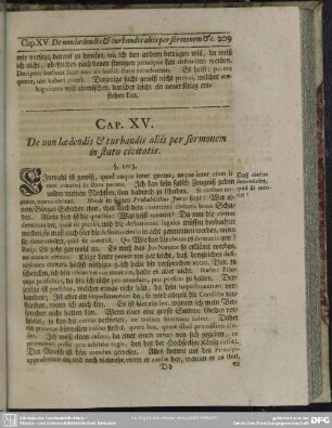 Cap. XV. De non laedendis & turbandis aliis per sermonem in statu civitatis