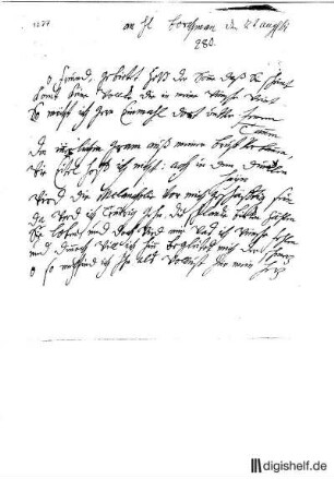 1277: Brief von Anna Louisa Karsch an Johann Friedrich Ludwig Borchmann